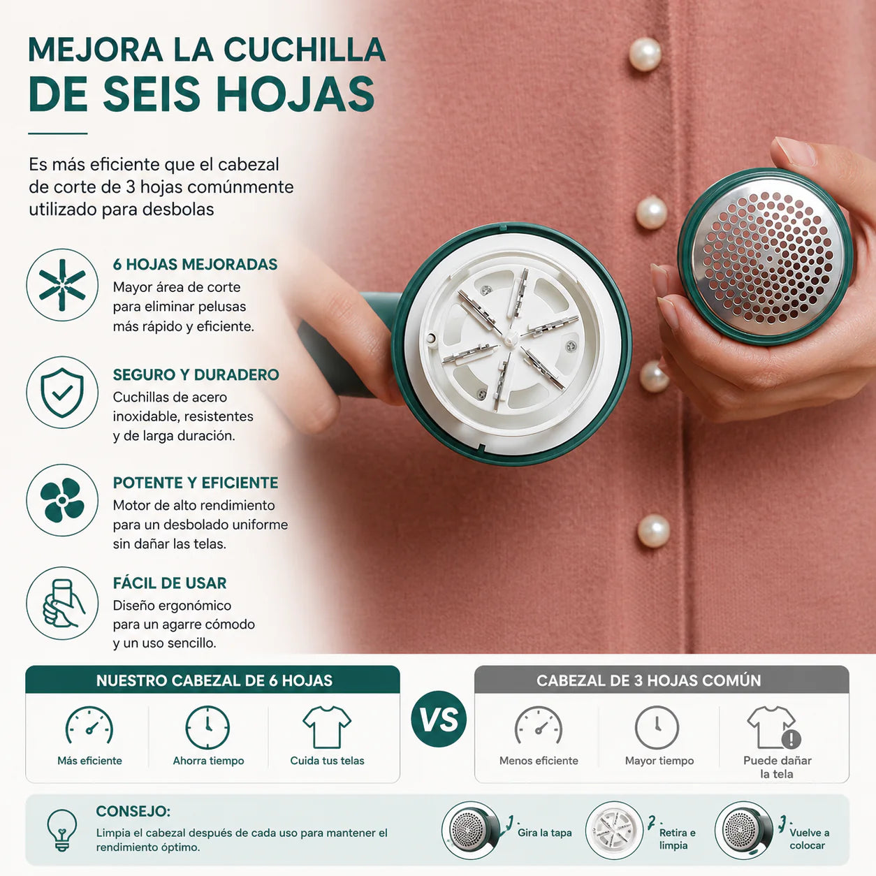 🧥🧣Quitapelusas eléctrico recargable que elimina pelusa y bolitas en segundos sin dañar la ropa, devolviendo a tus prendas un aspecto como nuevo.🧥🧣