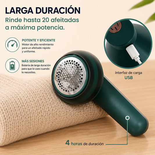 🧥🧣Quitapelusas eléctrico recargable que elimina pelusa y bolitas en segundos sin dañar la ropa, devolviendo a tus prendas un aspecto como nuevo.🧥🧣