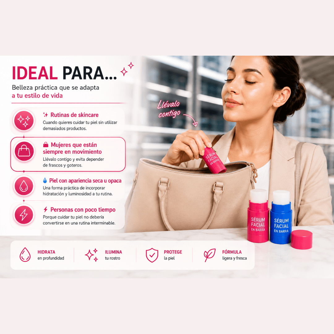Sérum Facial en Barra Hidratante. OFERTA EXCLUSIVA Paga 1 y lleva 2