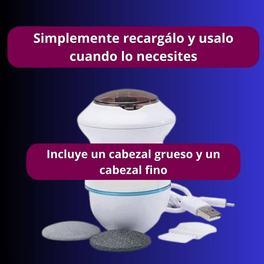 Removedor eléctrico de callos y durezas para pies