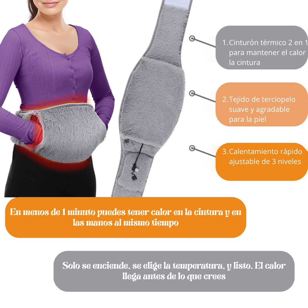 🥶❄️😢Guatero Eléctrico 2en1 - Calienta tu cuerpo y tus manos a la vez. El calor se puede llevar puesto, donde tú lo necesites 🥶❄️😢