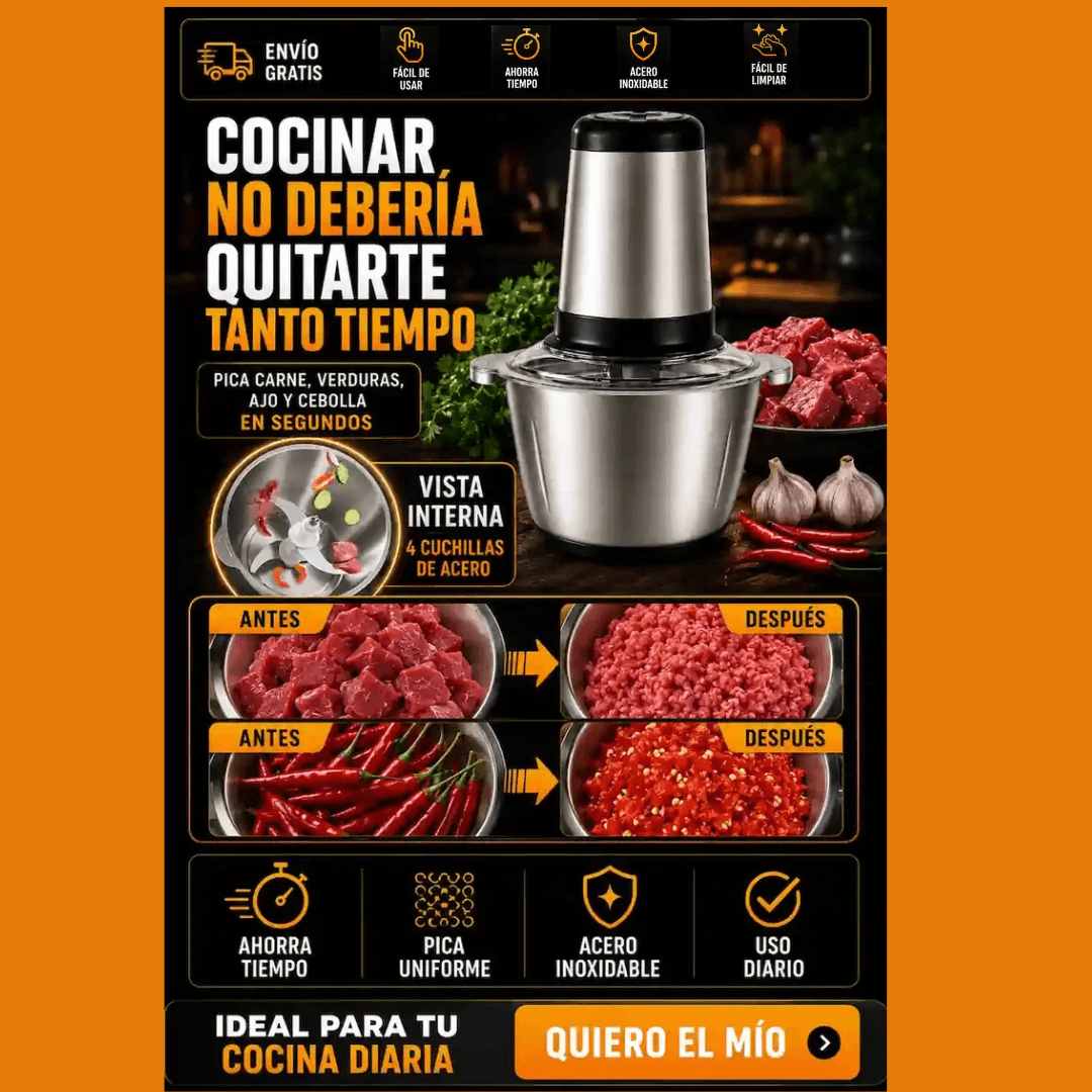ChefBlend 200 - Muele, Corta y Ahorra Tiempo