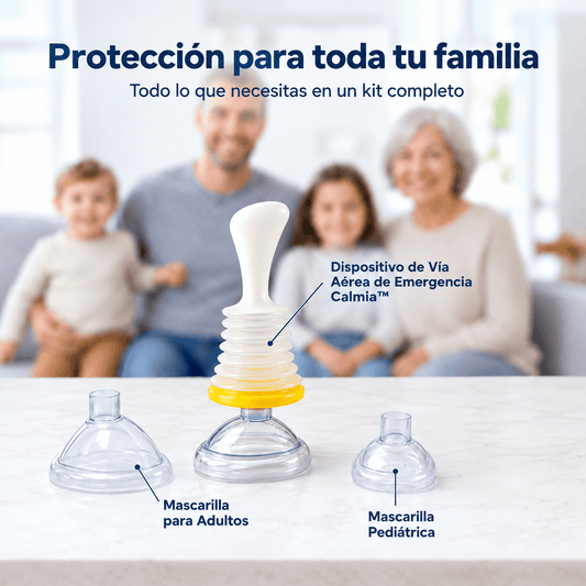 Calmia ™ - Kit con mascarillas Anti Asfixia Pro para niños y adultos