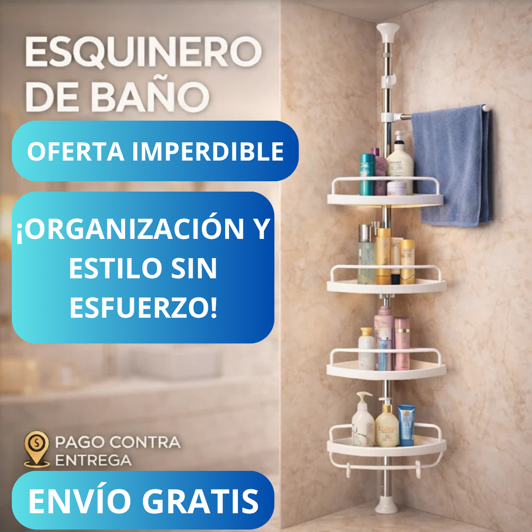 💙🧼🛁🚿💙Esquinero Organizador Baño Ducha Premium 💙🧼🛁🚿💙