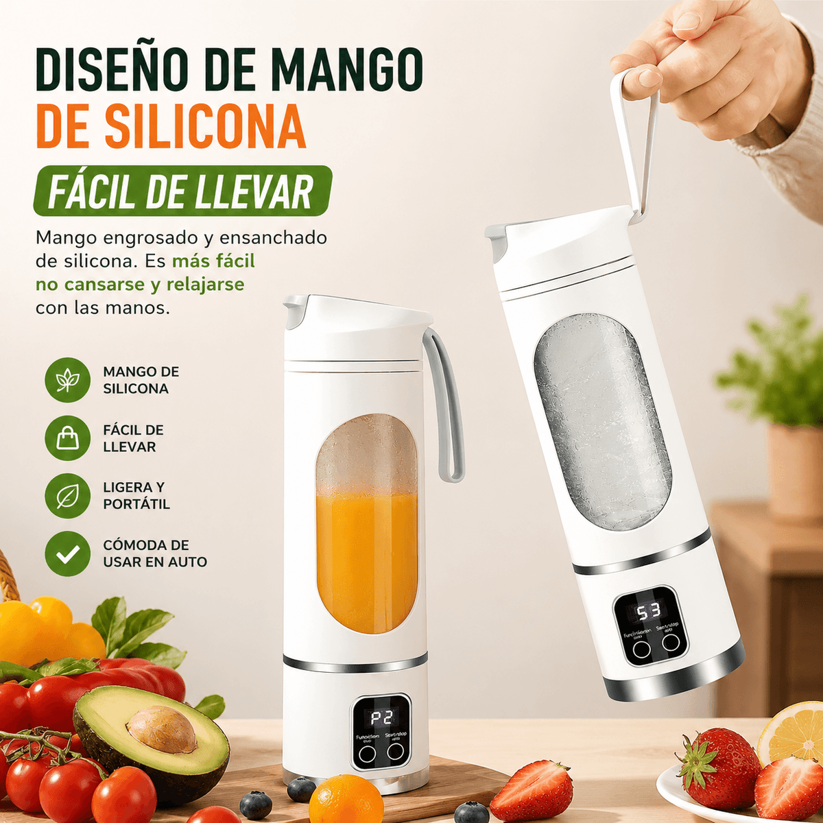 Licuadora Procesadora Portátil e inalámbrica  Blend Go PRO™ – 🔥 OFERTA ESPECIAL Lleva 2 por el precio de 1