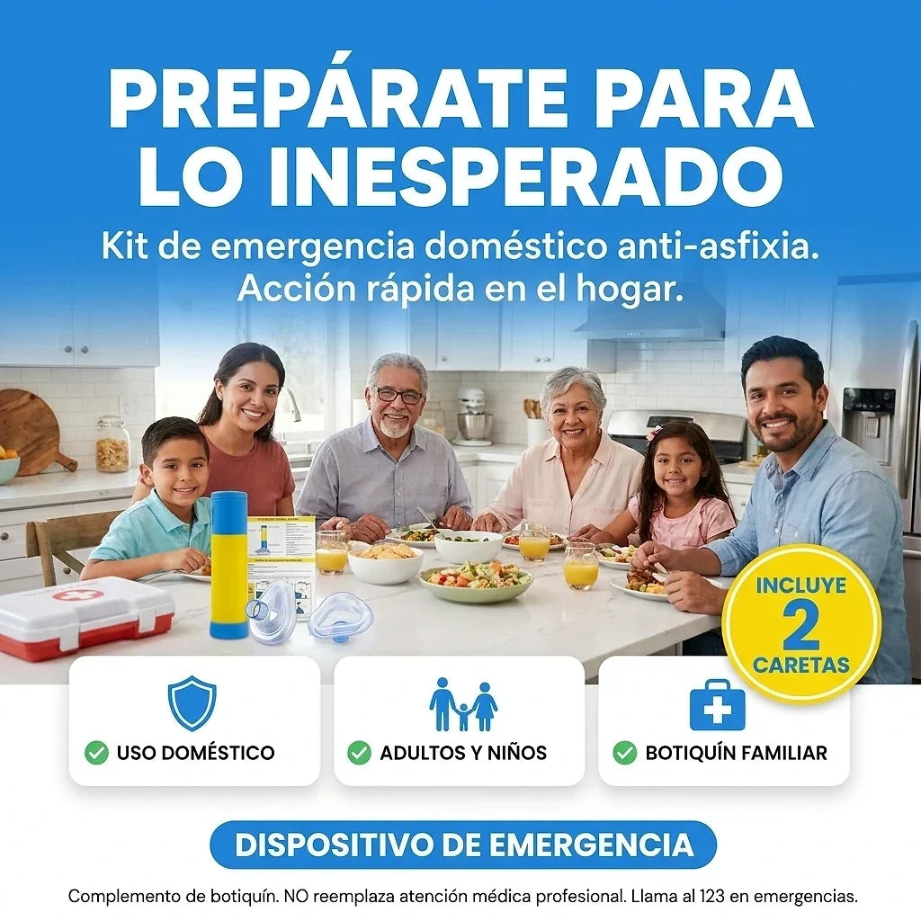Calmia ™ - Kit con mascarillas Anti Asfixia Pro para niños y adultos
